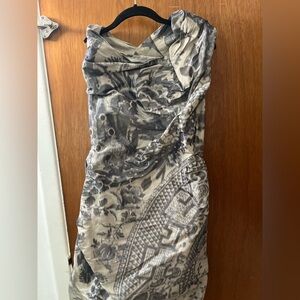 All saints spitalfields cowl neck side zip size 10 dress